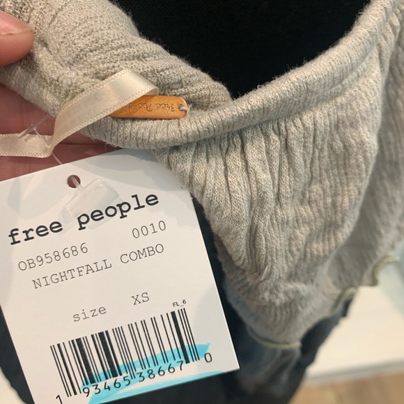 Free People Up All Night Top ombré Gray - Picture 7 of 8